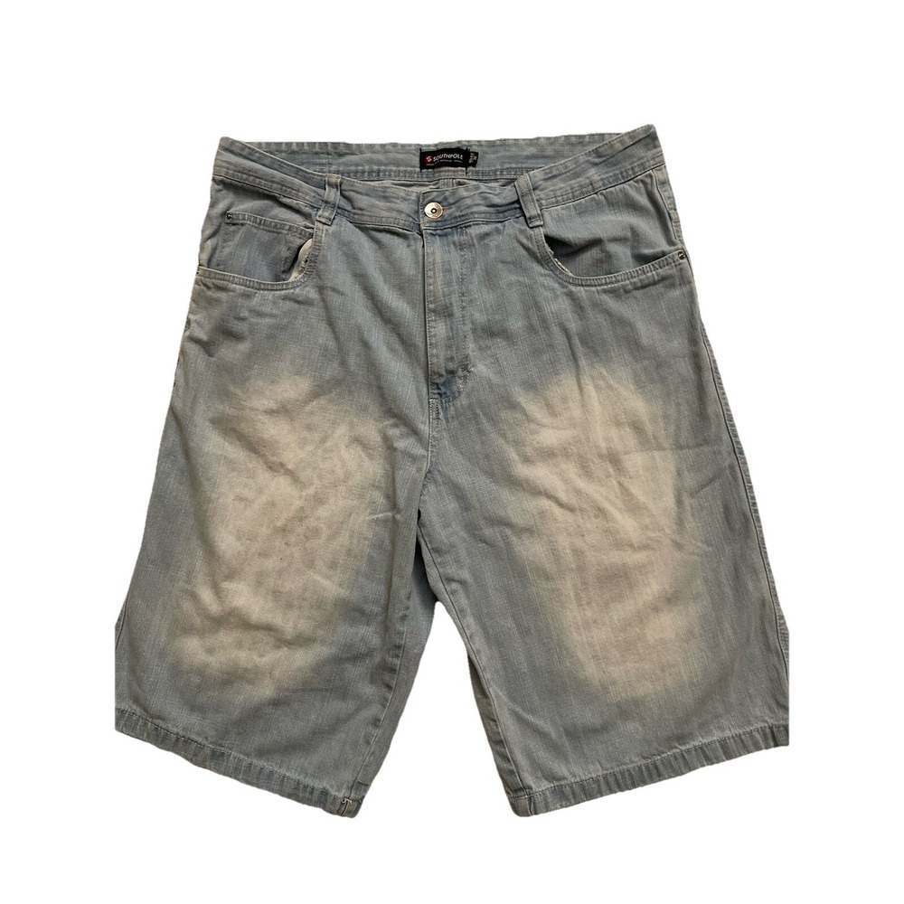 Southpole Baggy Jean Shorts Y2K Men's Size 38 hip‎ hop style Vintage